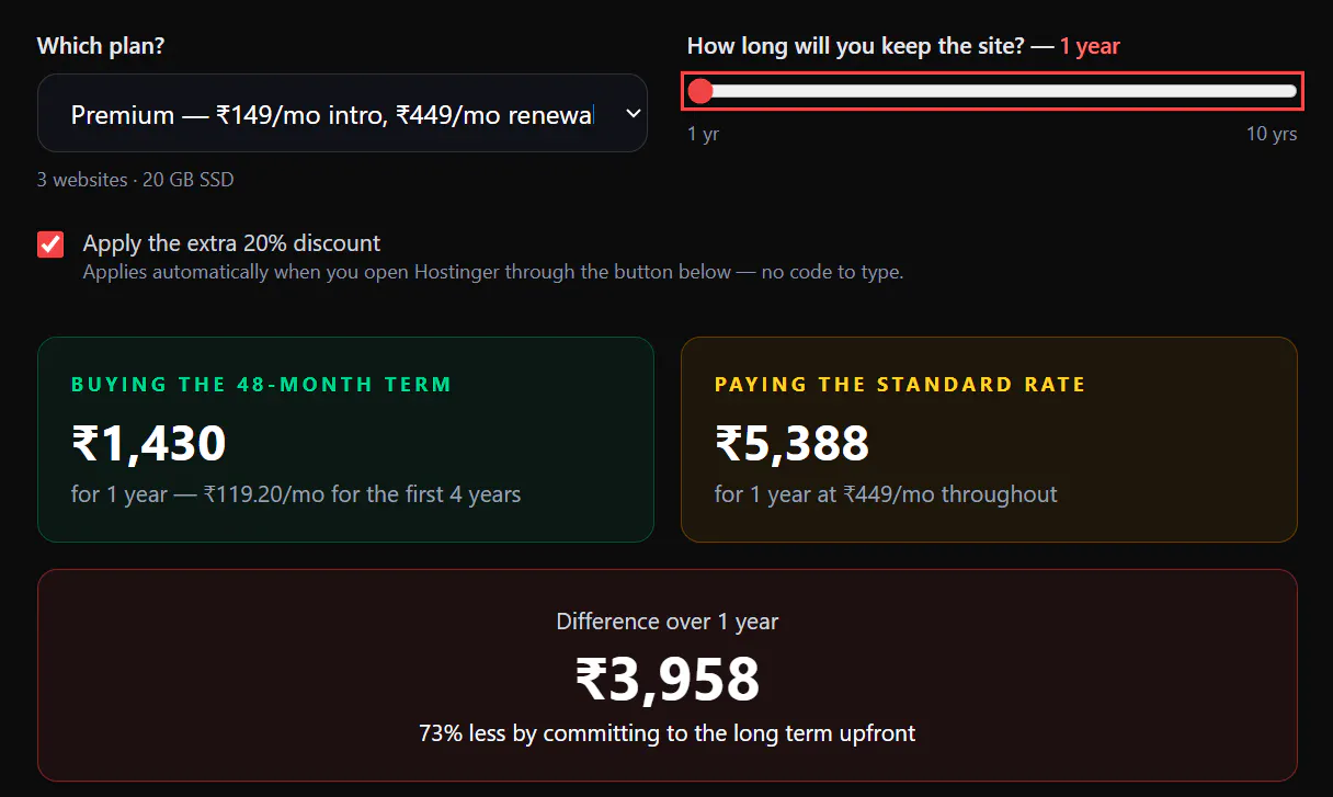 Hosting Cost Calculator gallery image