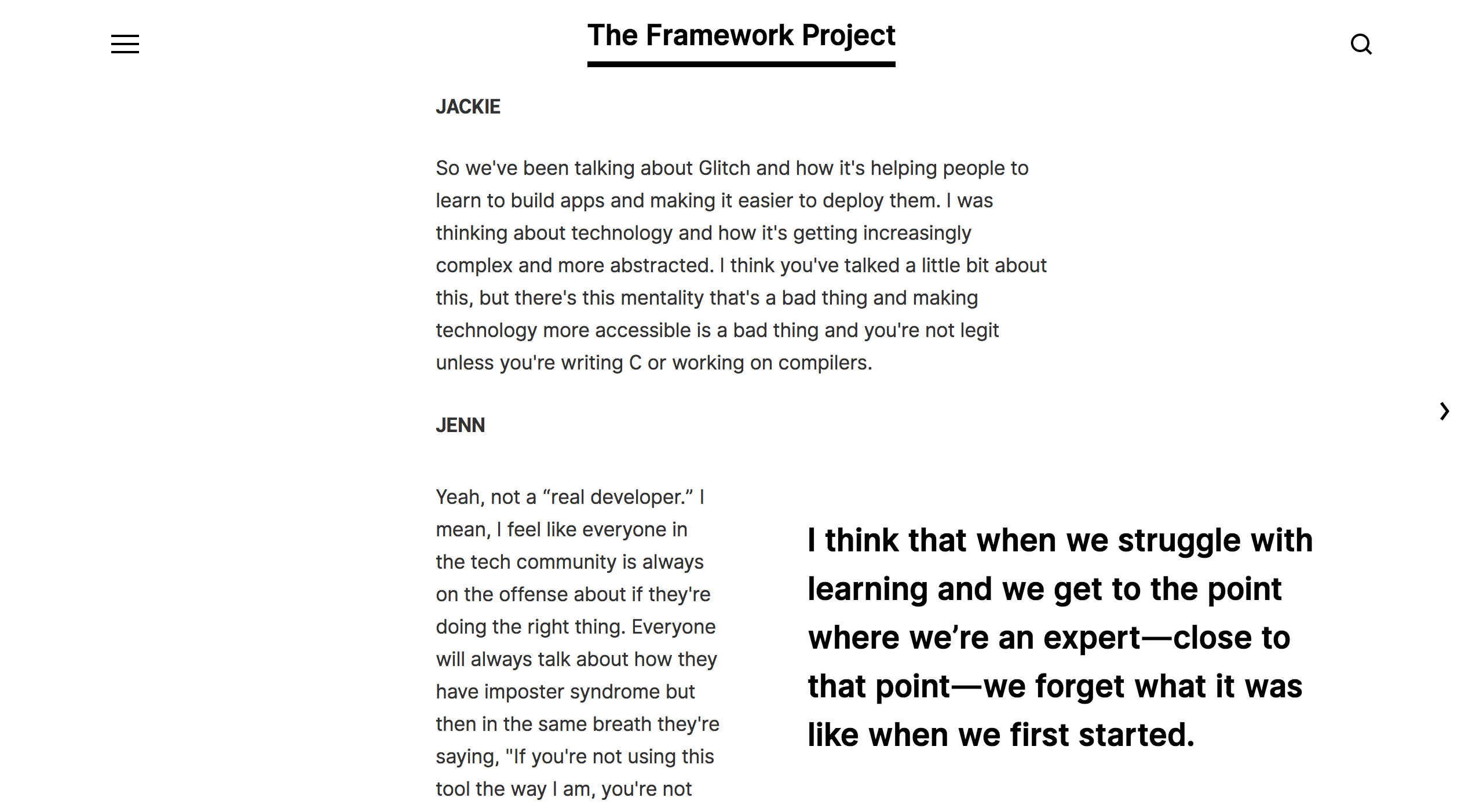 The Framework Project gallery image