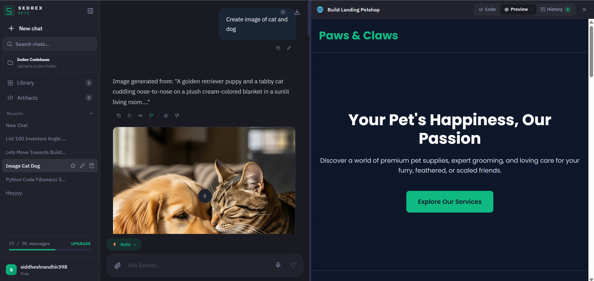 Sedrex AI beta gallery image