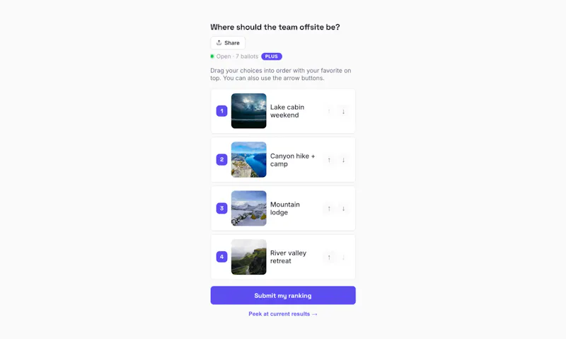 RankedChoice screenshot 3