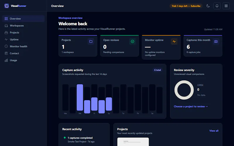 VisualRunner screenshot 3