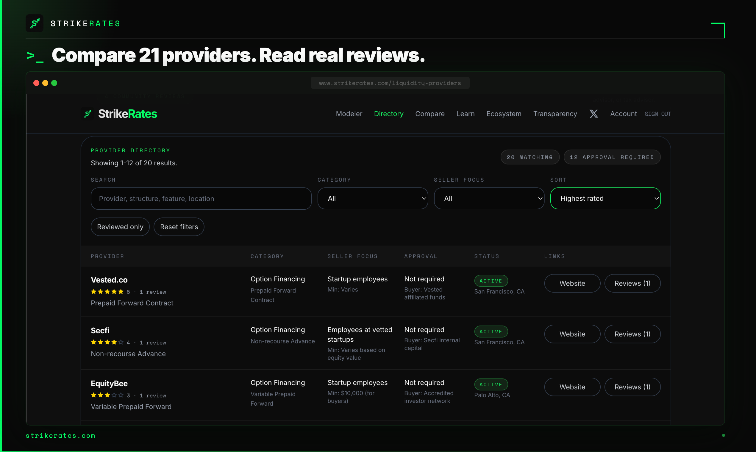 StrikeRates gallery image