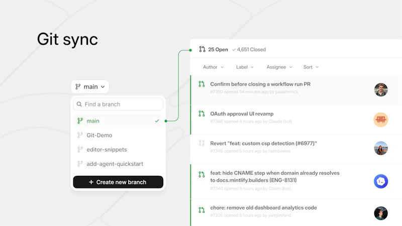 Mintlify Editor screenshot 3