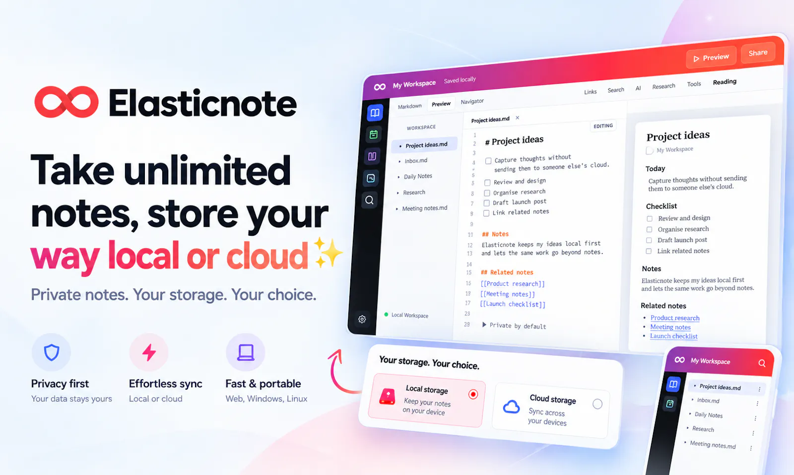 Elasticnote screenshot 2