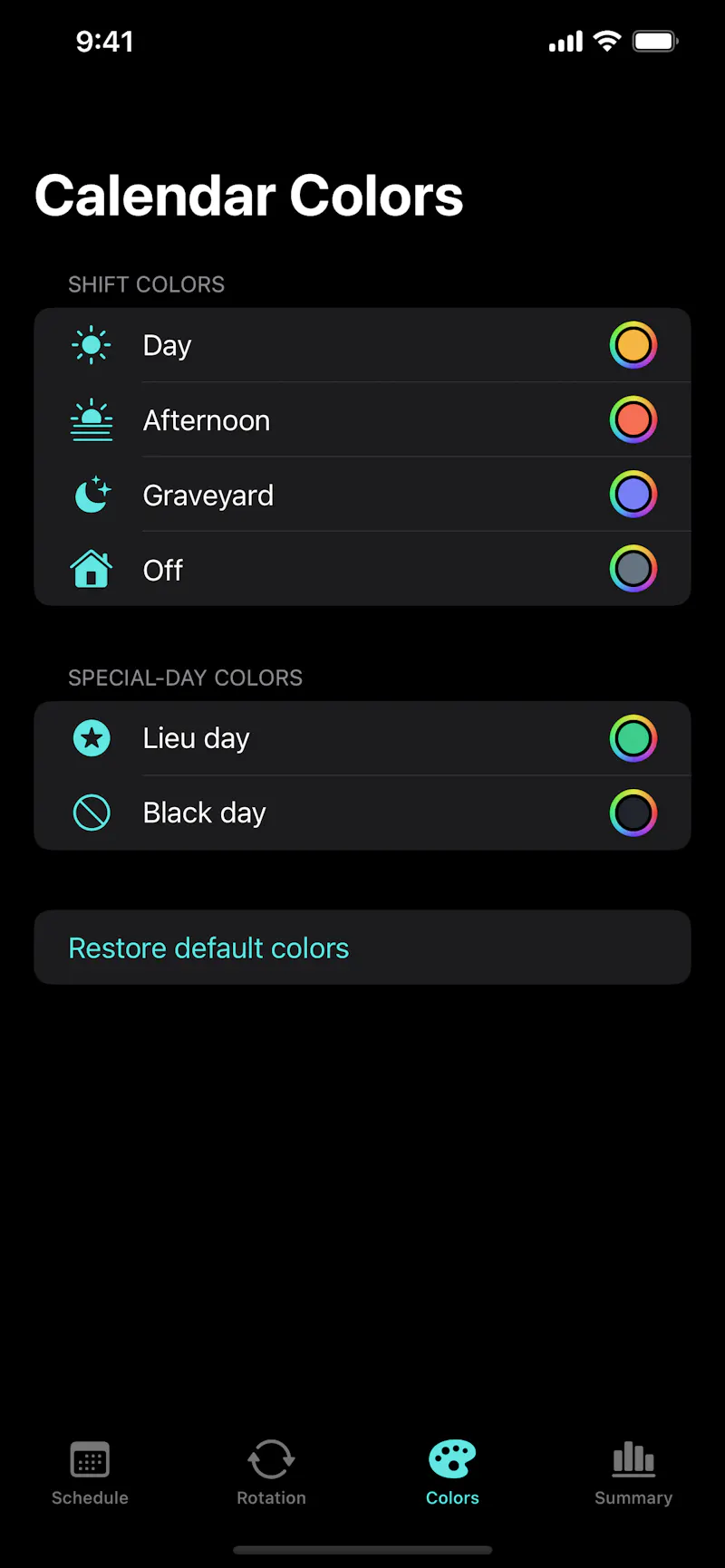 Shift Path Work Calendar screenshot 1