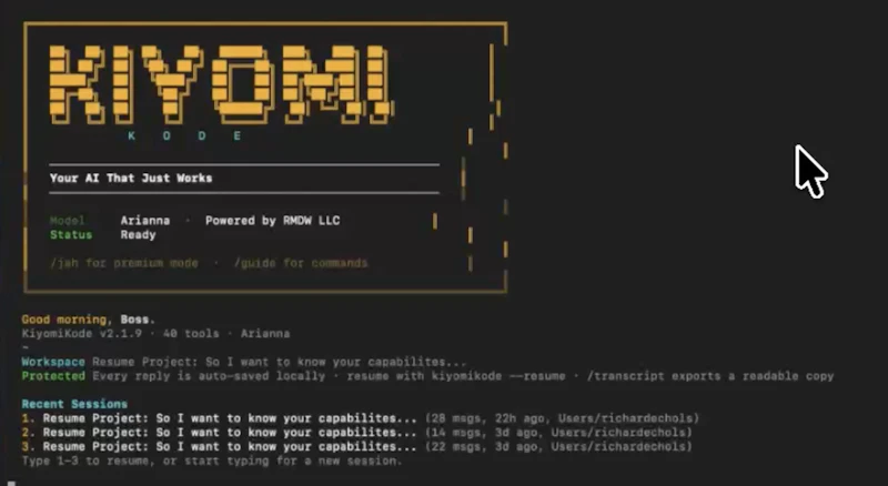 KiyomiKode screenshot 2
