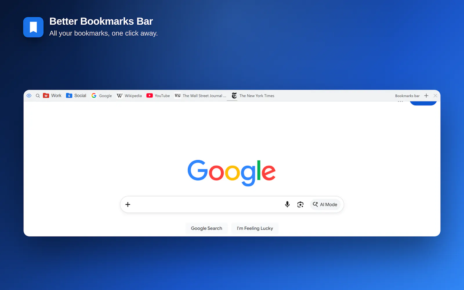 Better Bookmarks Bar screenshot 2