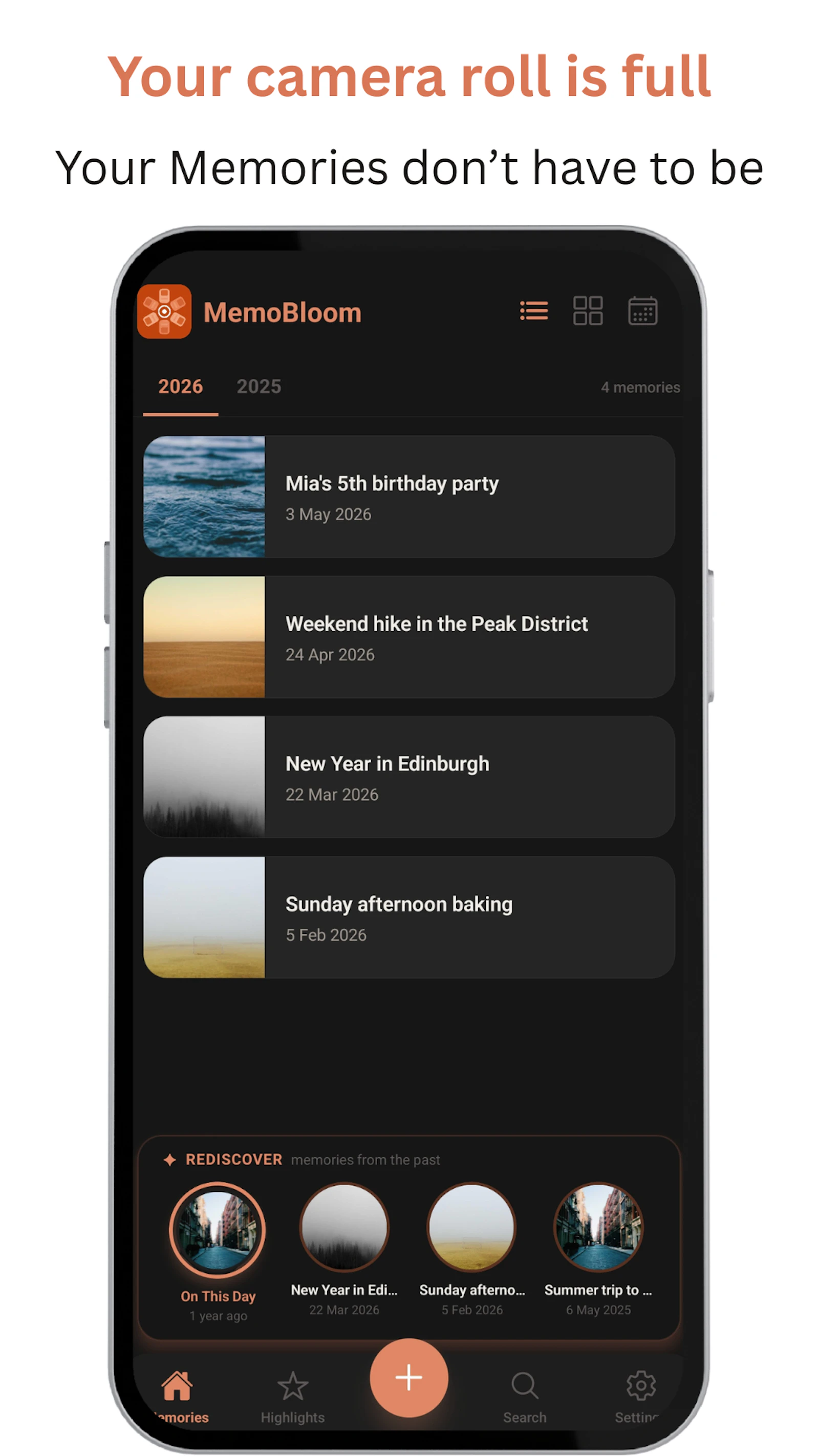 MemoBloom — Watch Your Memories Bloom screenshot 1