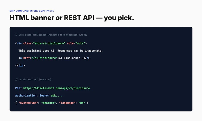 AI Disclosure Kit screenshot 5