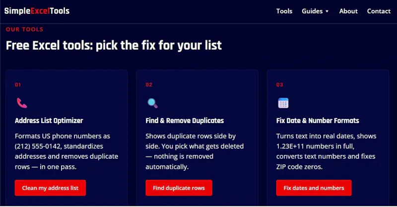 SimpleExcelTools screenshot 2