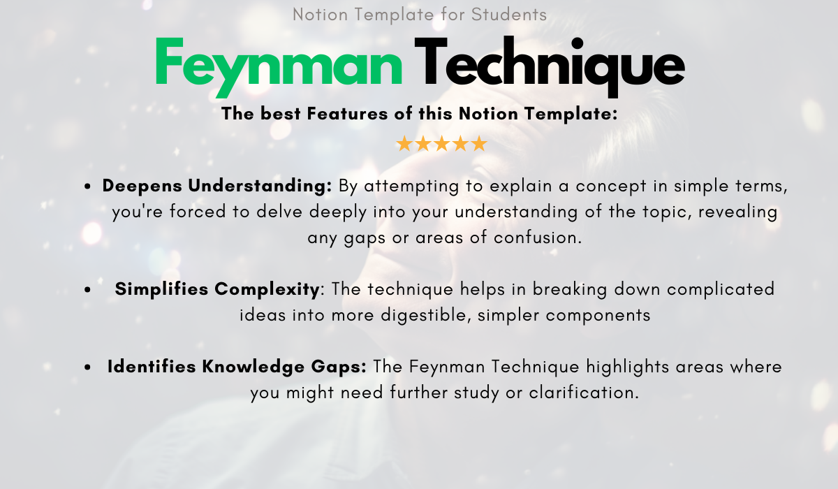 وسائط قالب فكرة تقنية Feynman - أفضل لوحة معلومات للدراسة للطلاب والمتعلمين مدى الحياة 4