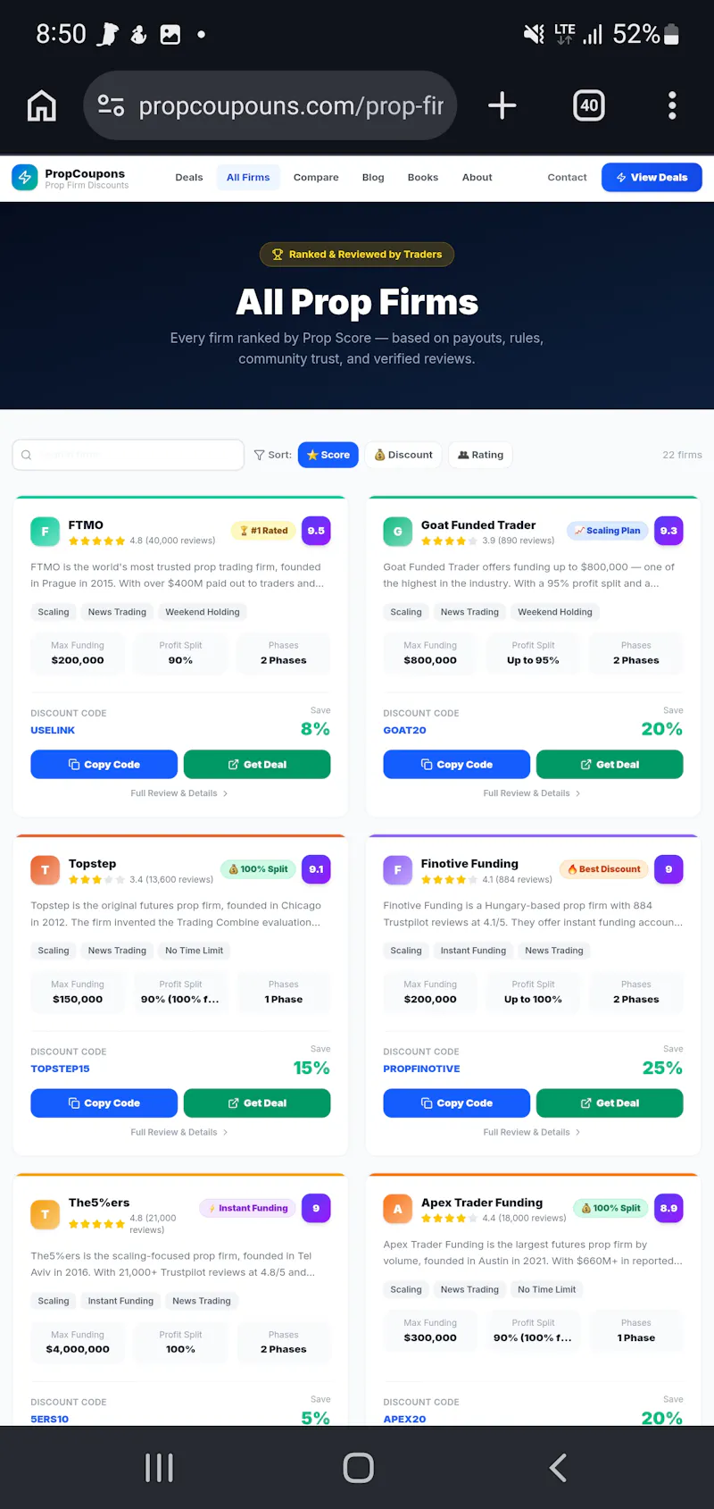 PropCoupouns; Live Rule Alerts and Deals screenshot 2
