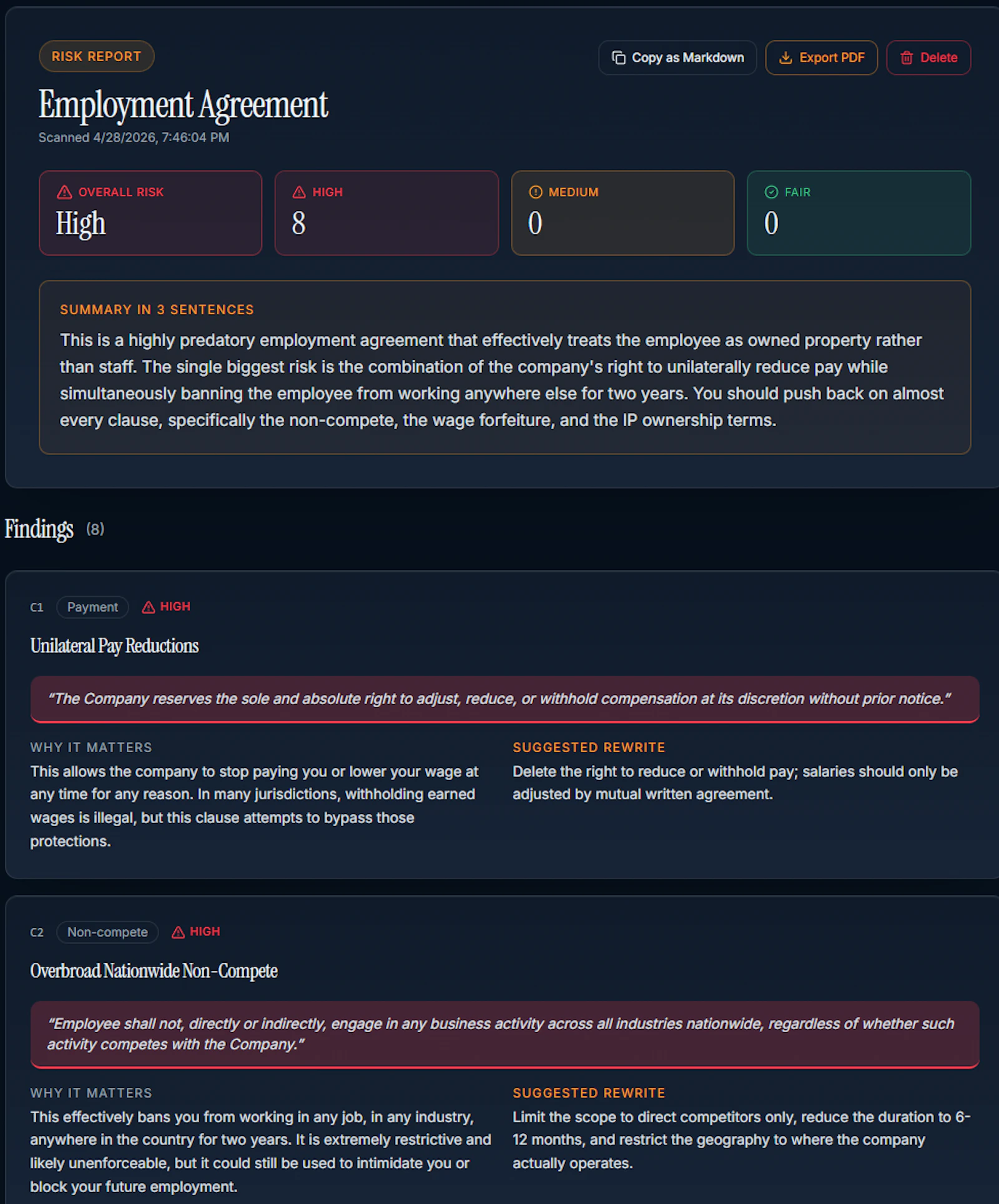 ContractGuard AI screenshot 3