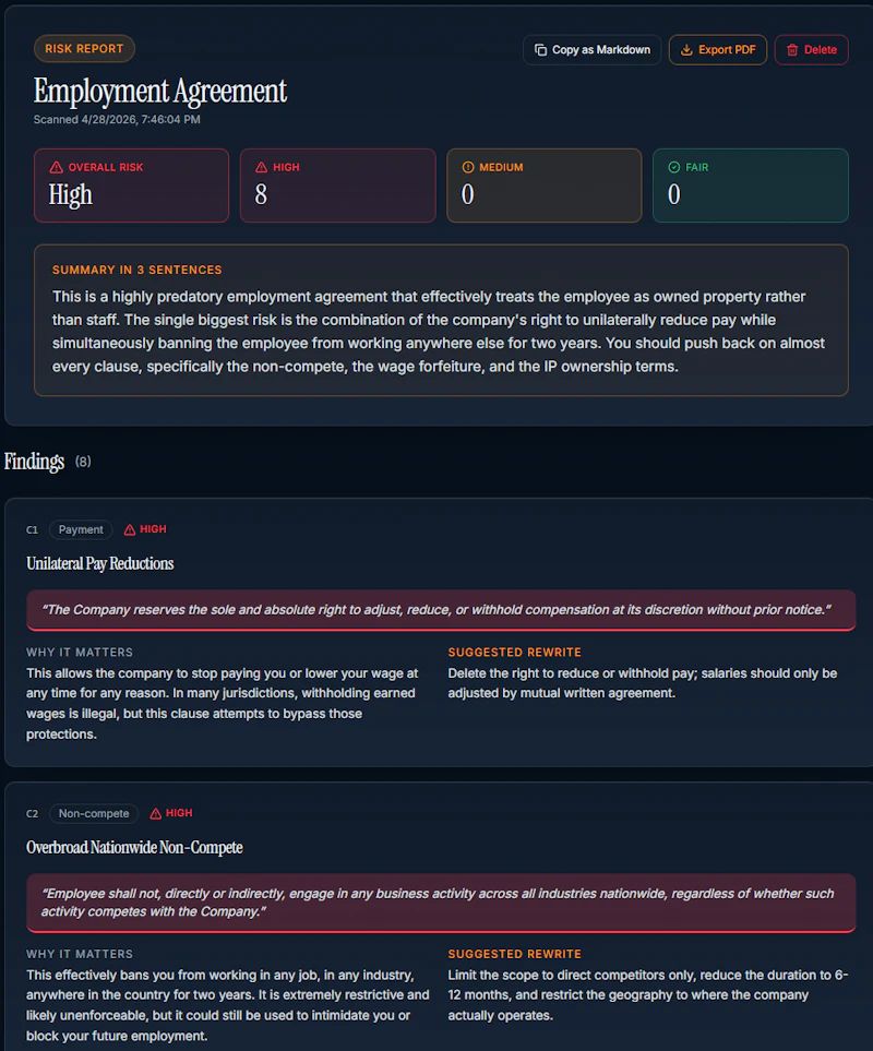 ContractGuard AI screenshot 3