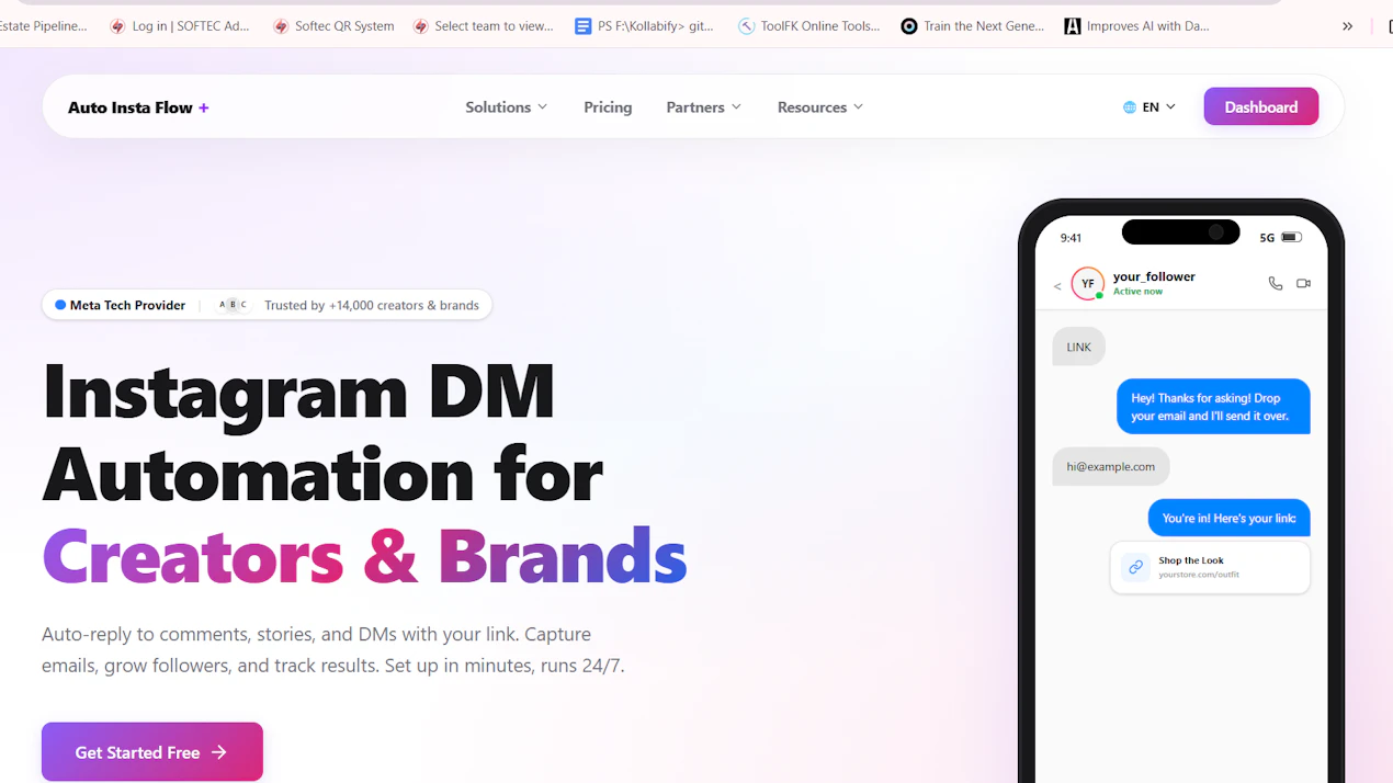 Auto Insta Flow product