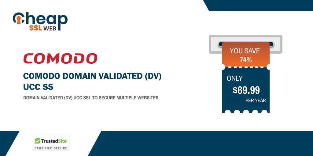 Media SSL DV Bersertifikat Mudah - Menjamin 1 domain 2 tambahan san 1