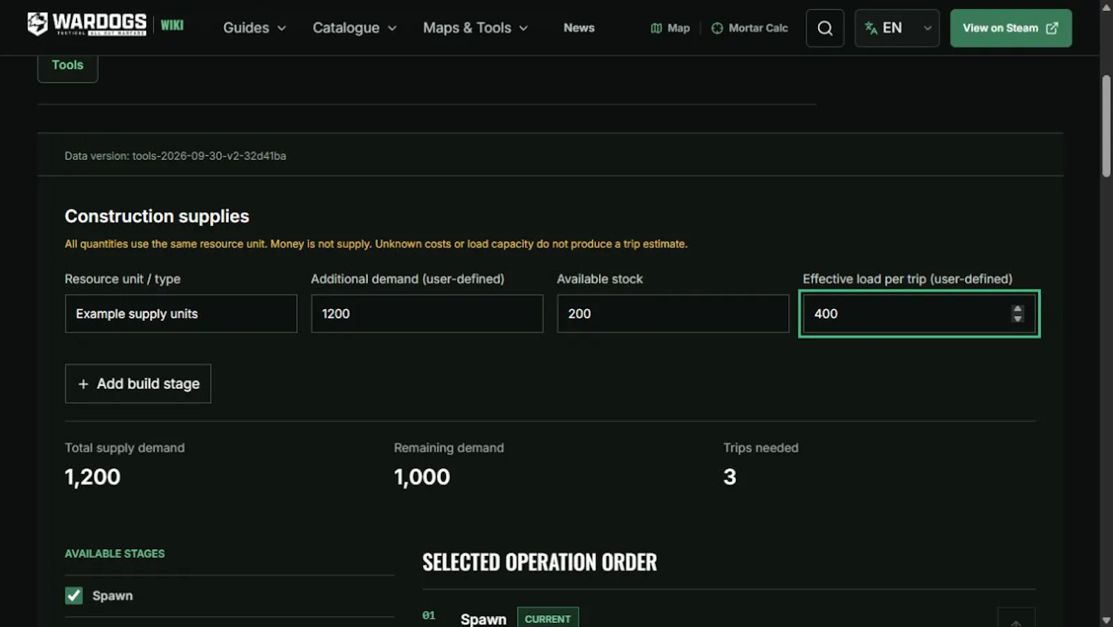 WARDOGS Wiki Player Tools screenshot 3