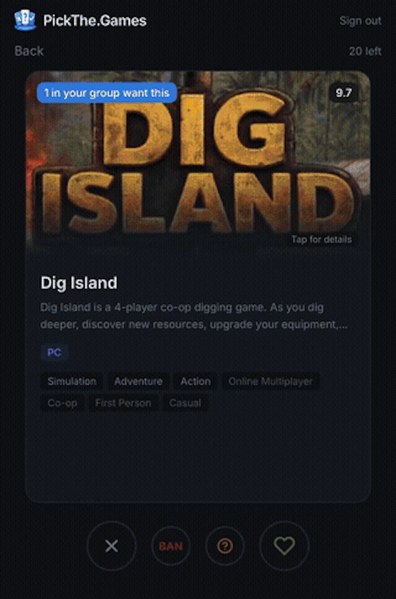Pick the Games screenshot 1