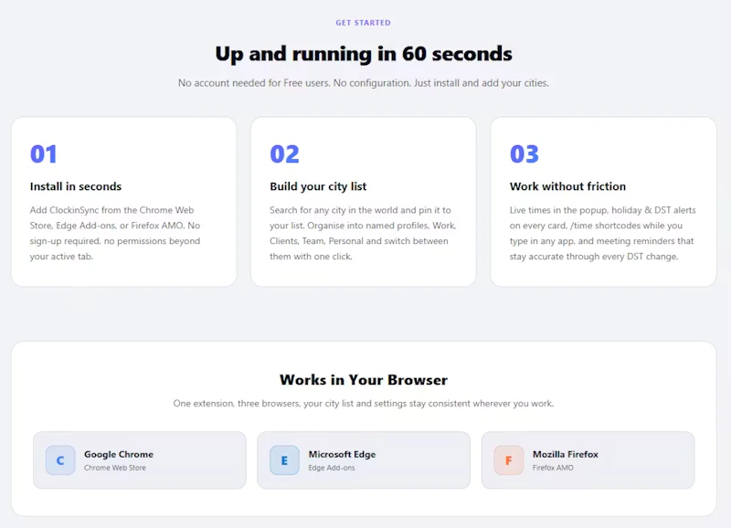 ClockinSync - Smart Timezone Extension screenshot 12