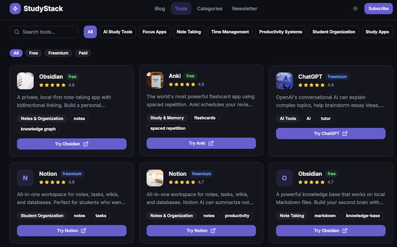 StudyStack screenshot 2
