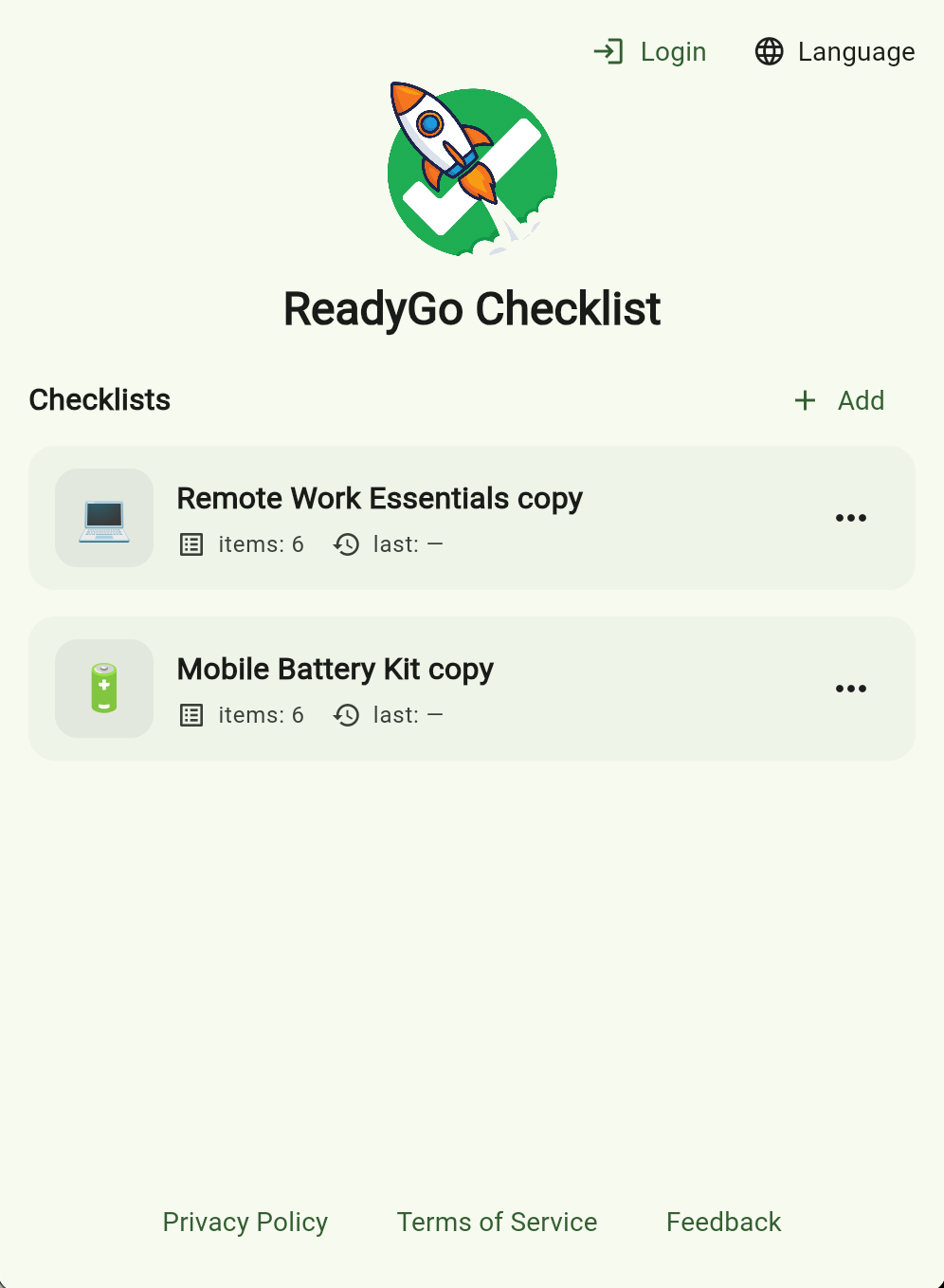 ReadyGo Checklist gallery image