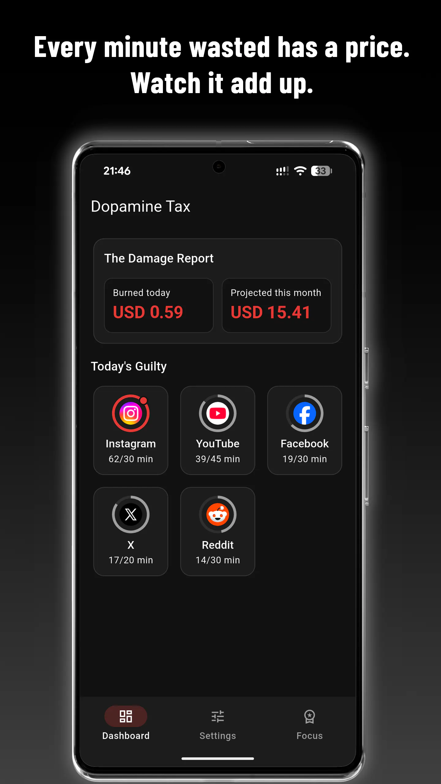 Dopamine Tax: Screen Time & App Blocker gallery image