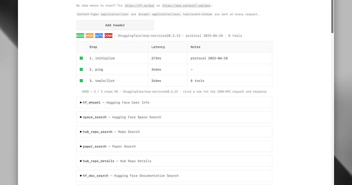 Openstatus MCP Health Checker