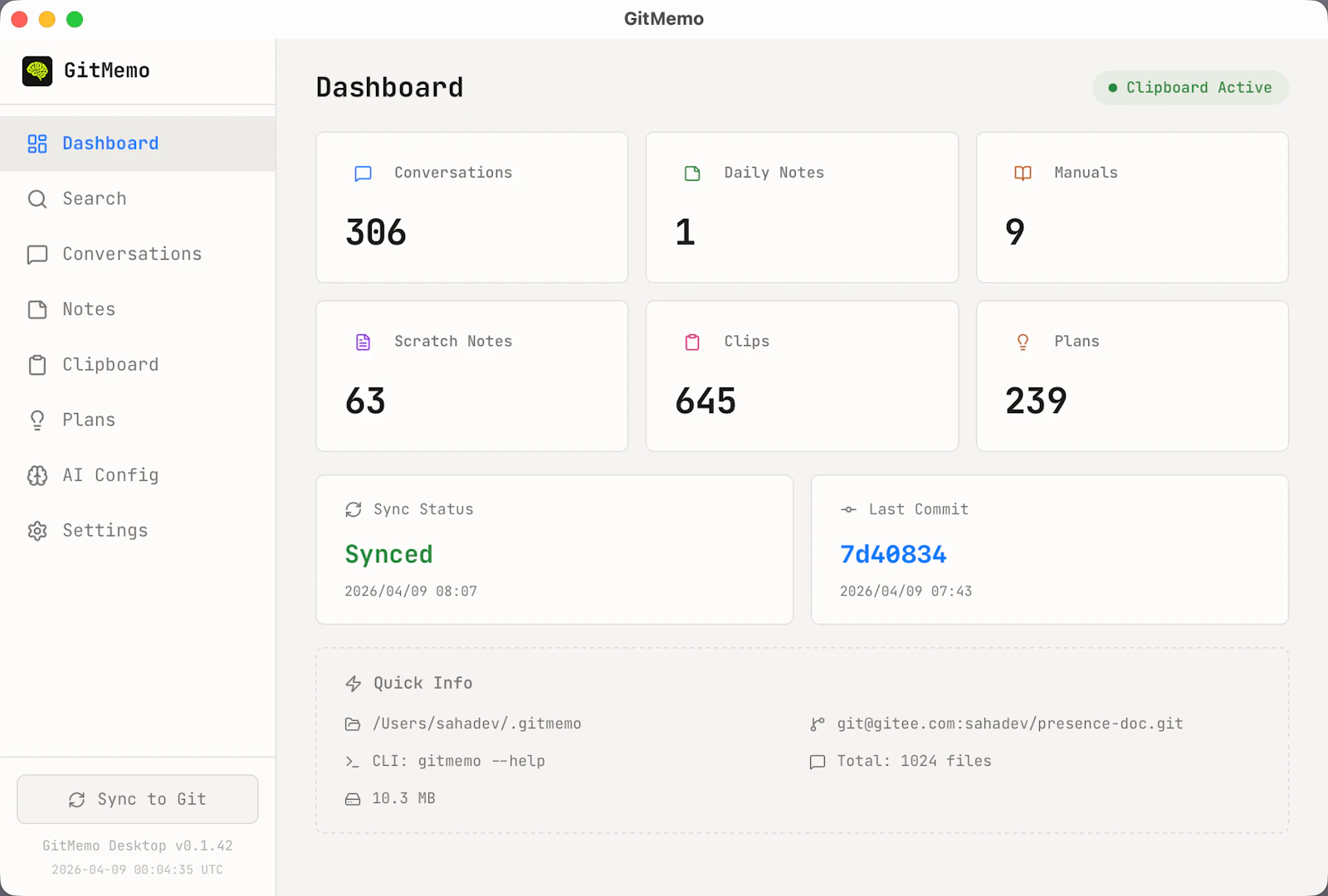 GitMemo screenshot 5