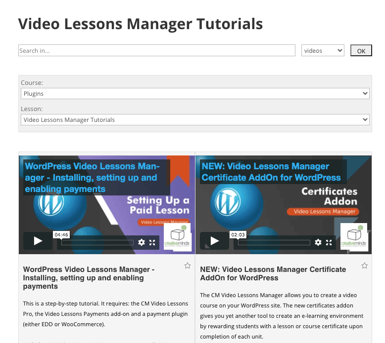 WordPress视频课程经理插件 - 使用VideoLessonSmanager在WordPress上设置视频LMS媒体11