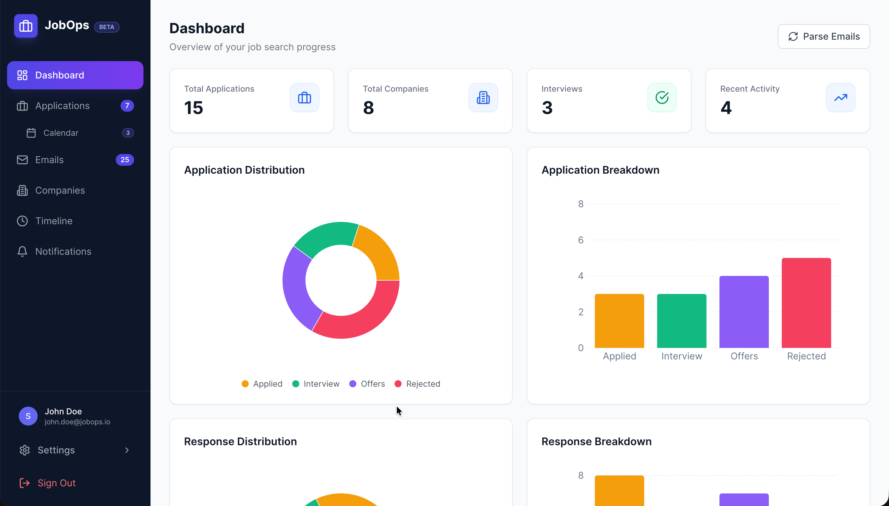 JobOps - AI Job Application Tracker - Screenshot 3 showing product features and functionality