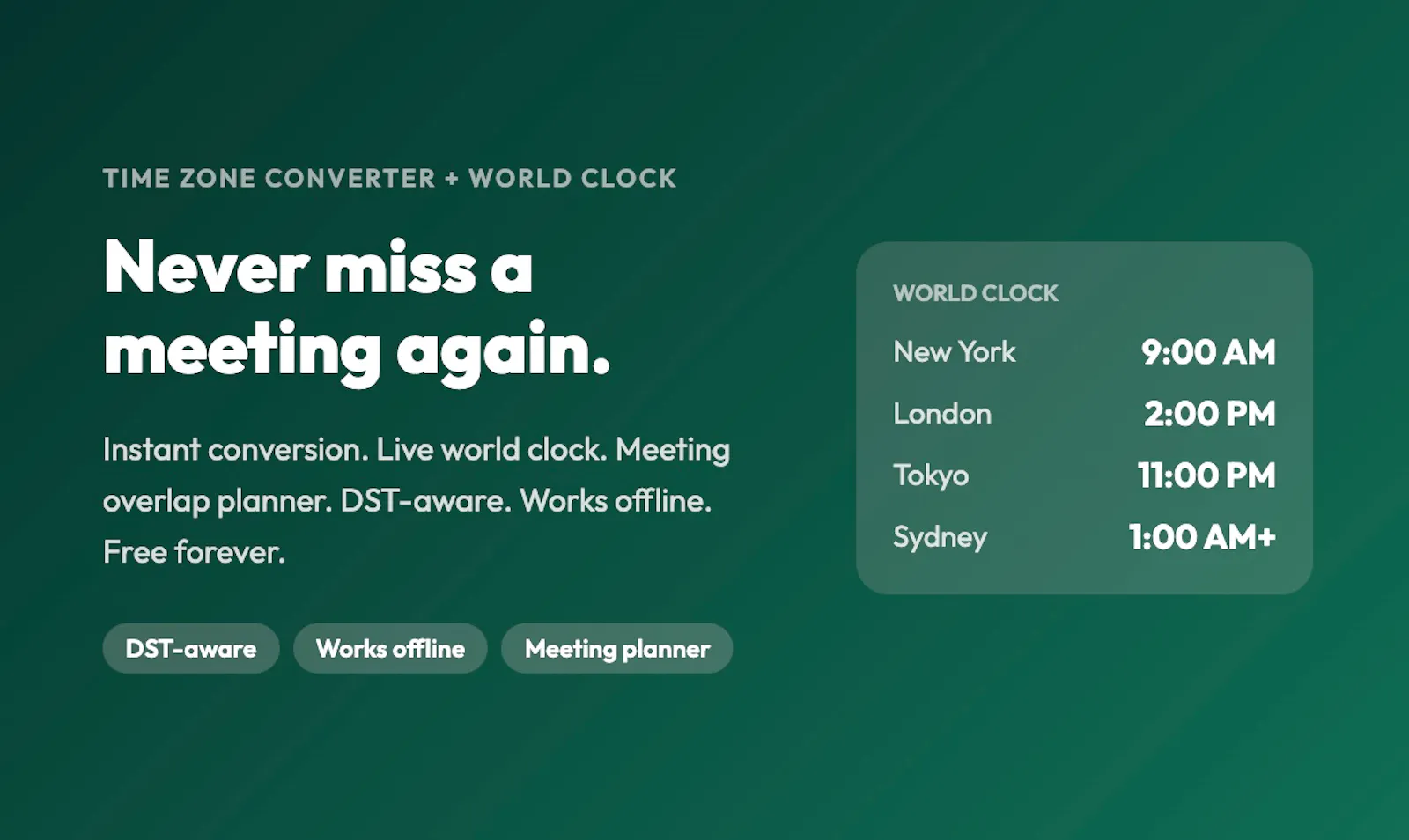 Time Zone Converter screenshot 1
