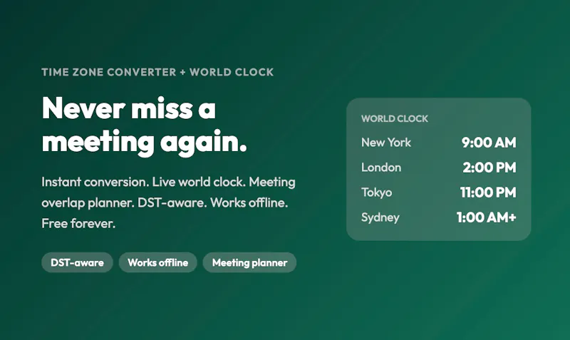 Time Zone Converter screenshot 1