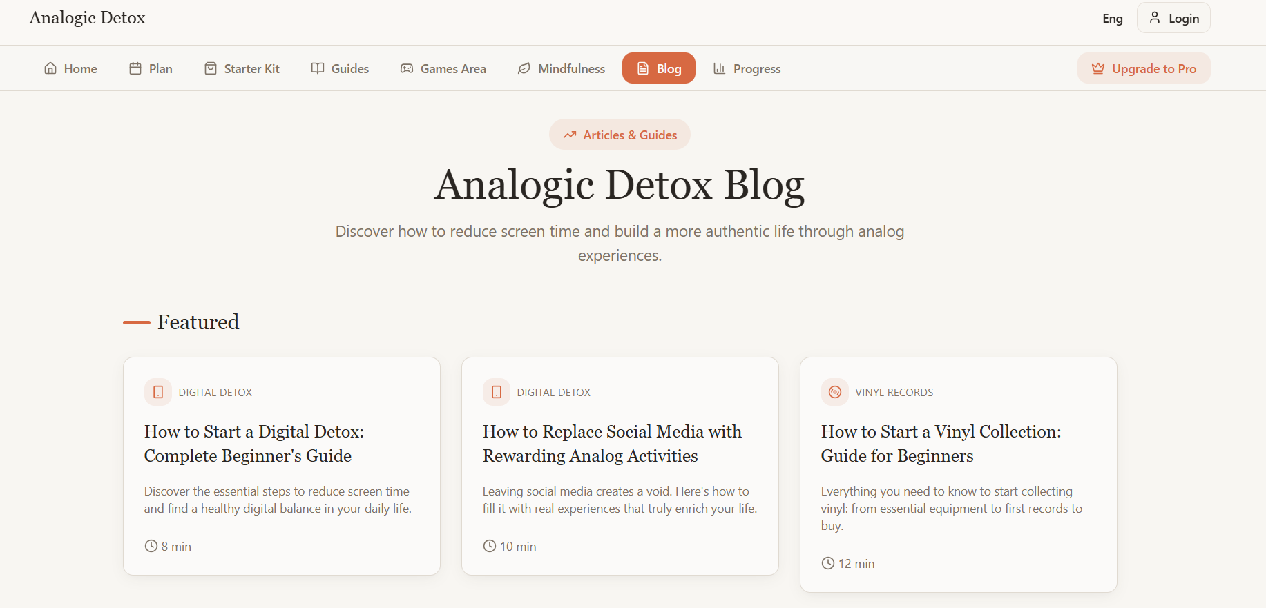 Analogic Detox - Screenshot 5 showing product features and functionality
