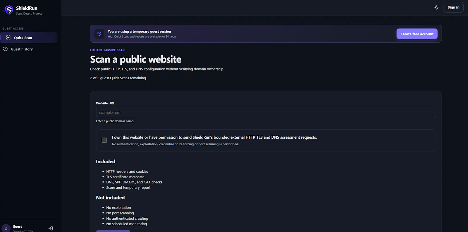 ShieldRun - Web Security Monitoring screenshot 2