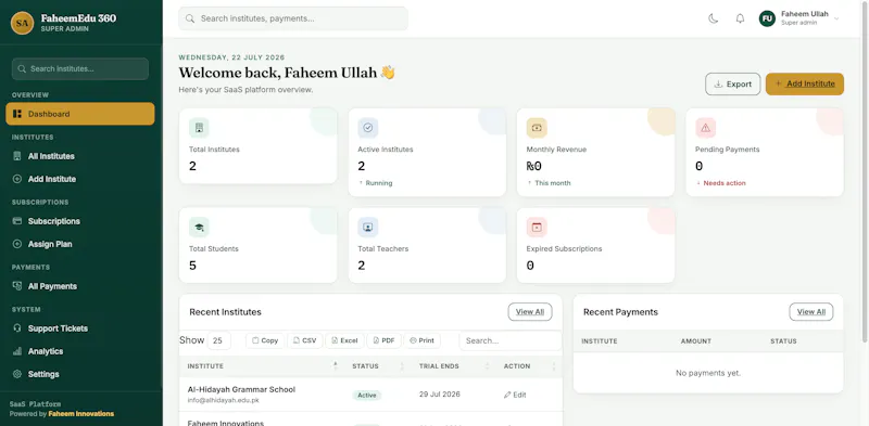 Login — FaheemEdu 360 screenshot 1