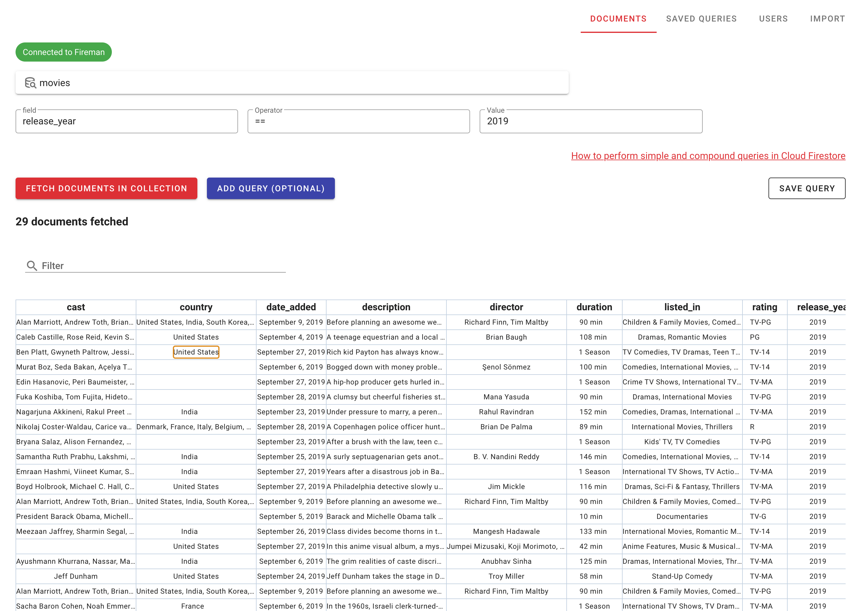 Free GUI Client for Firebase Firestore gallery image