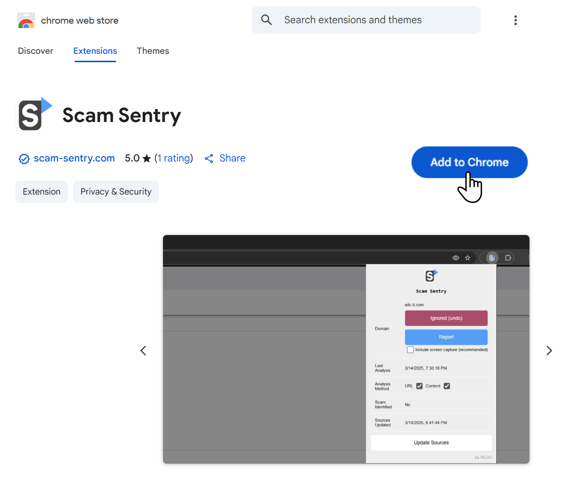 Scam Sentry gallery image