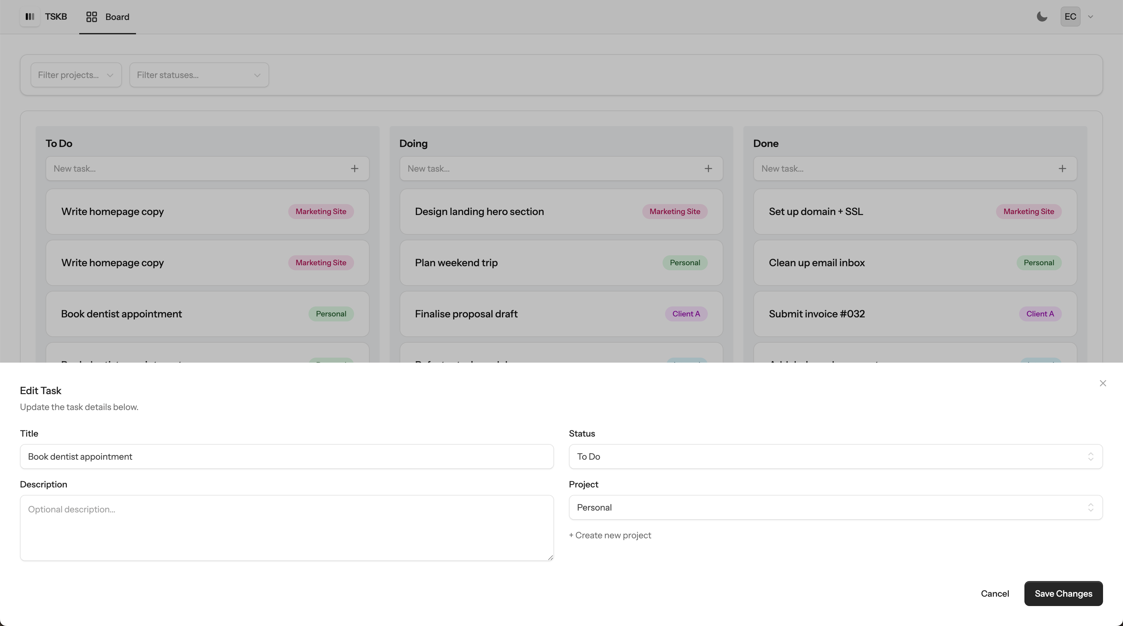 TSKB - Süper Minimal Kanban Görev Yöneticisi medya 3