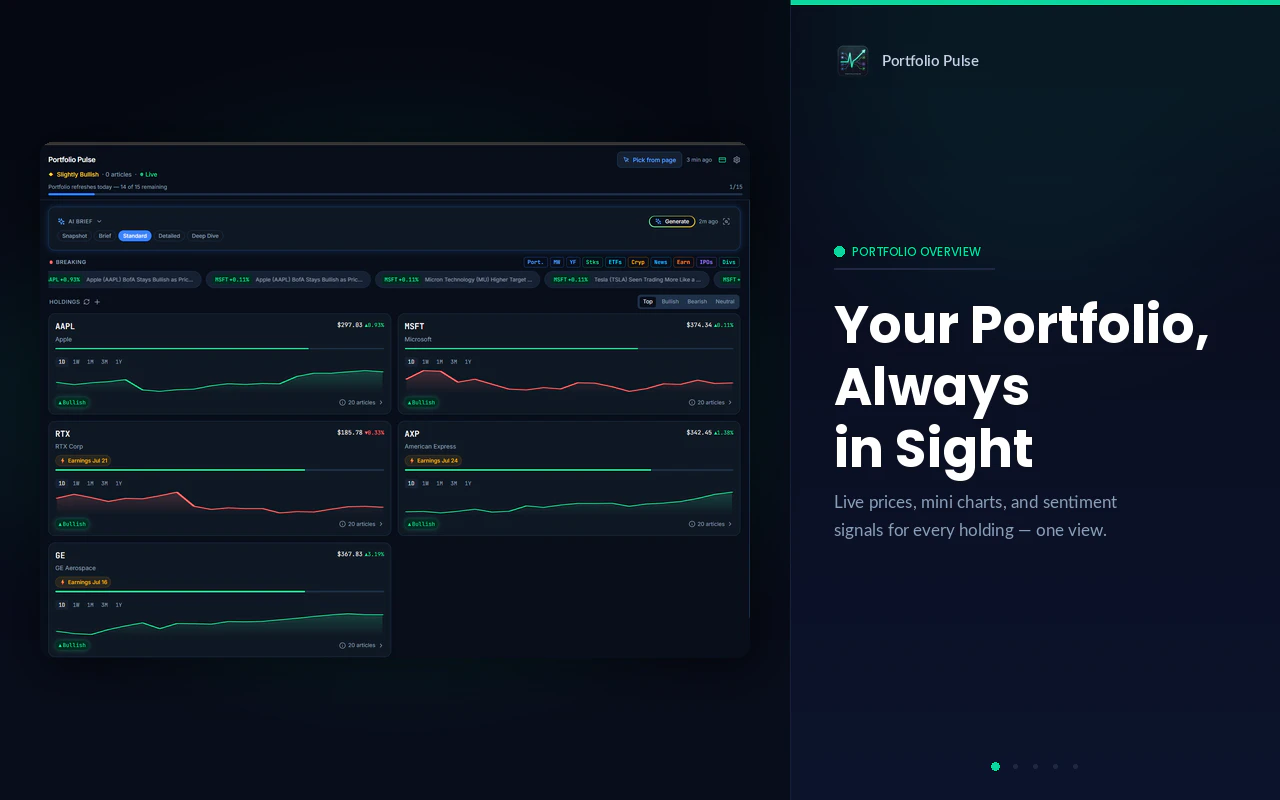 Portfolio Pulse: AI Stock Analysis 截图 2