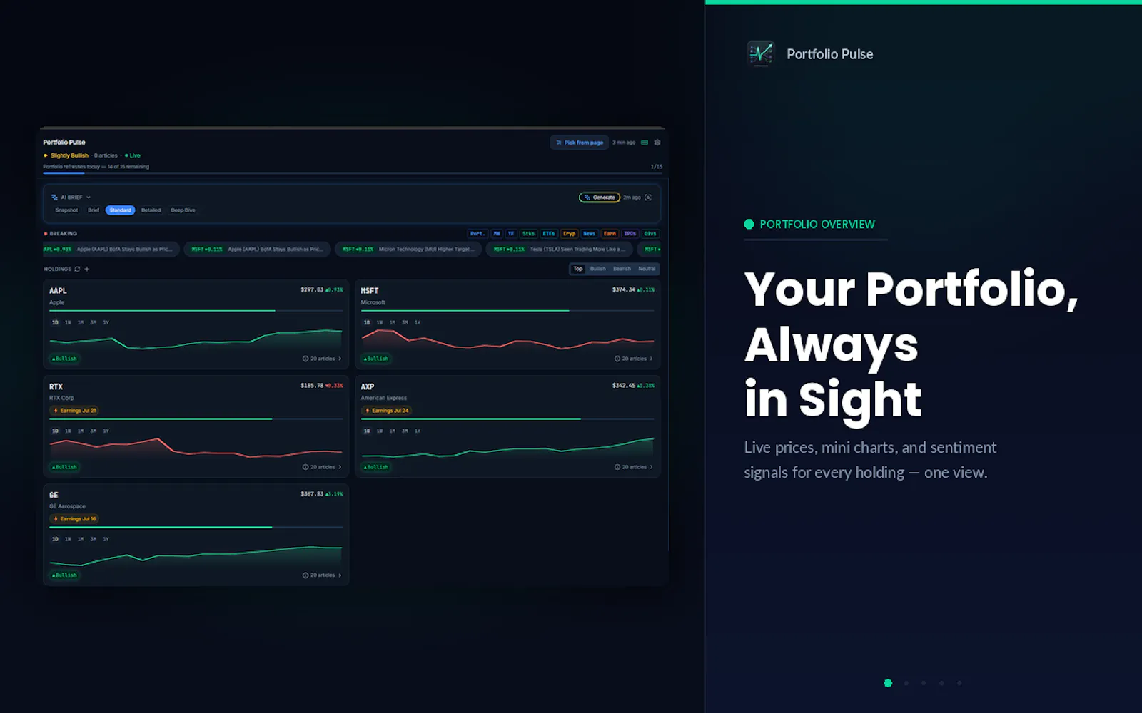 Portfolio Pulse: AI Stock Analysis screenshot 2