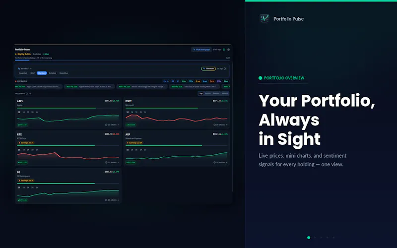 Portfolio Pulse: AI Stock Analysis screenshot 2
