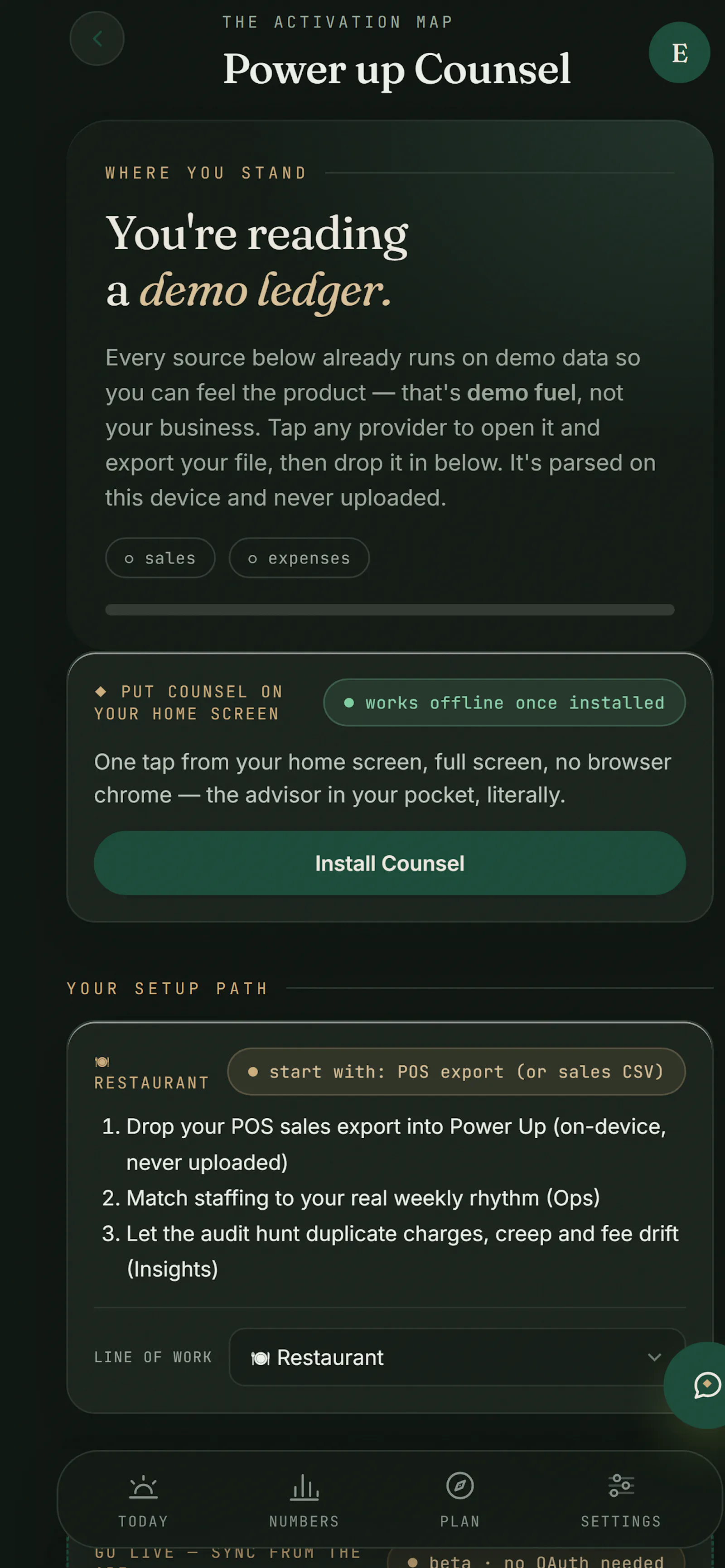 Counsel screenshot 3