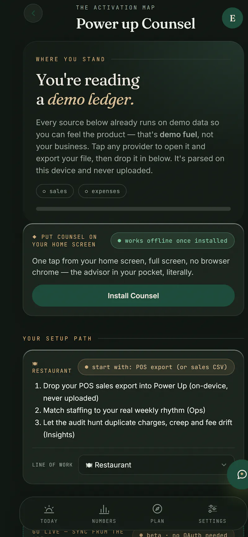 Counsel screenshot 3