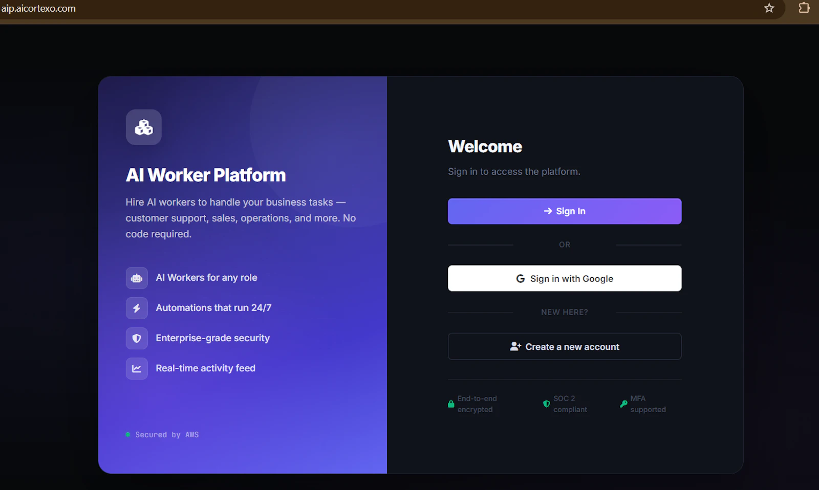 Agentic Infrastructure Platform screenshot 2