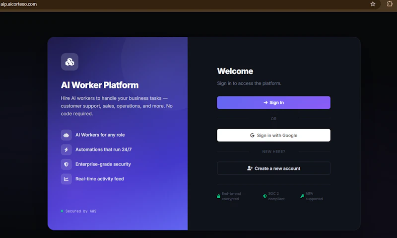 Agentic Infrastructure Platform screenshot 2