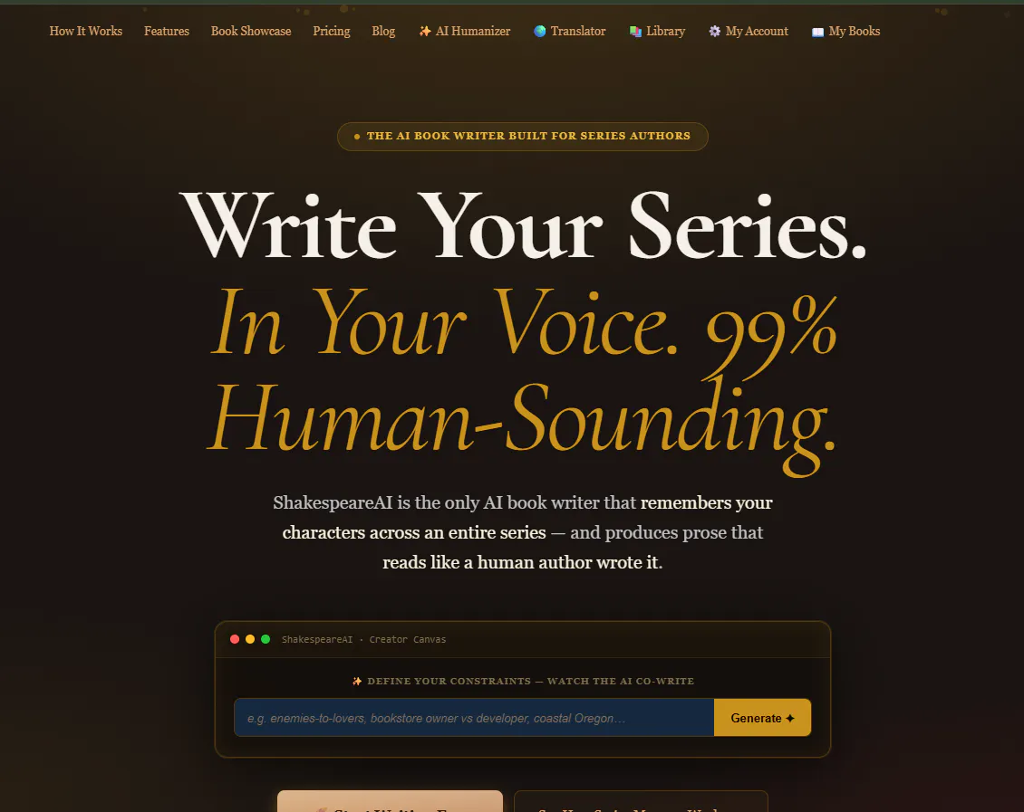 Shakespeare AI - AI Book Writer gallery image