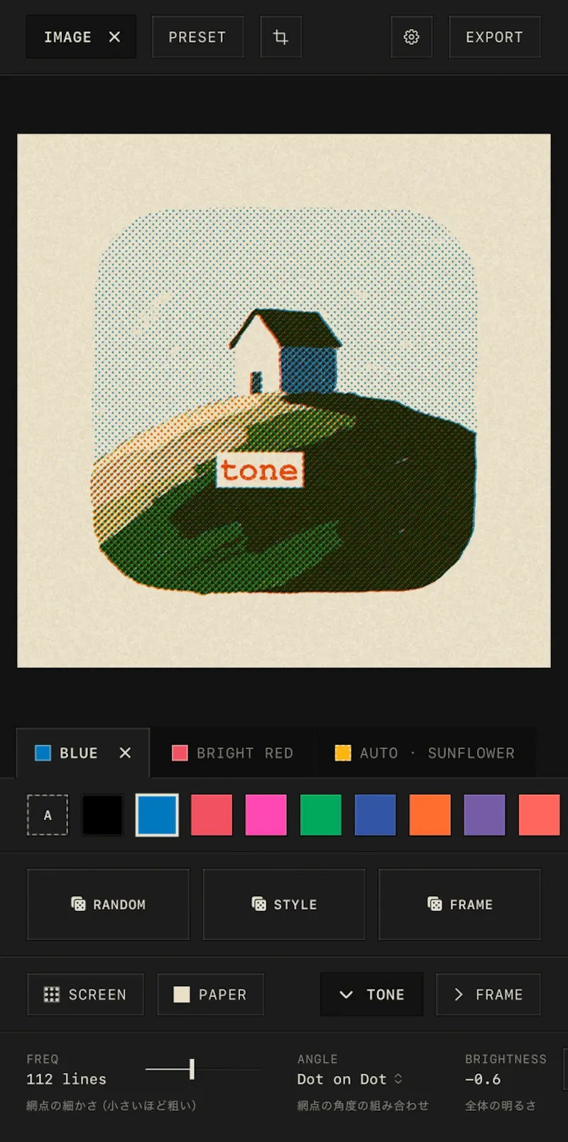 tone – Print-like photo editor screenshot 1