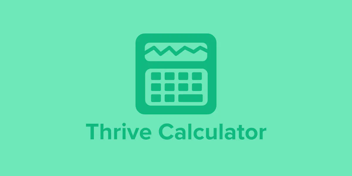 Thrive Calculator 제품 배너