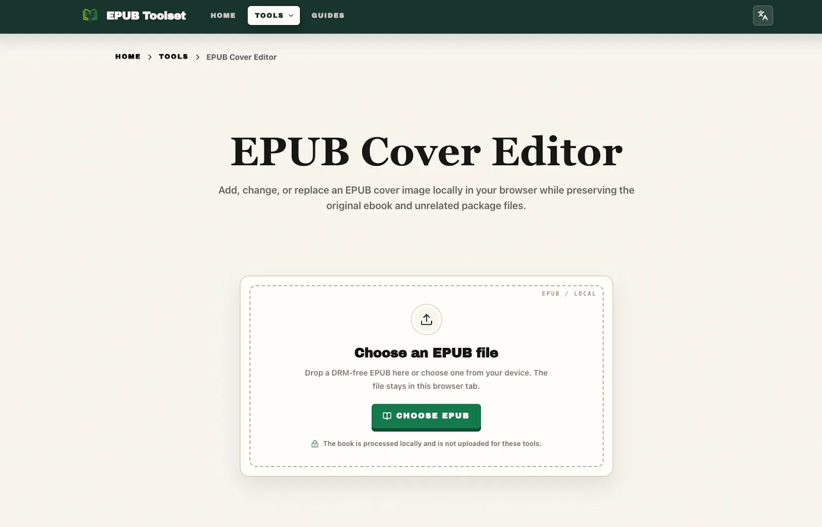 Free EPUB Tools Online screenshot 3