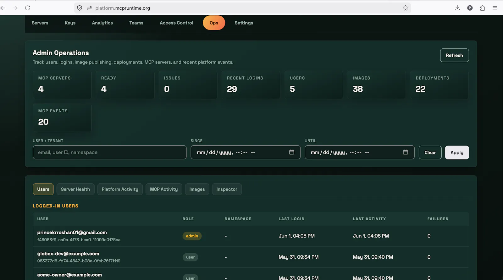 MCP Runtime screenshot 1